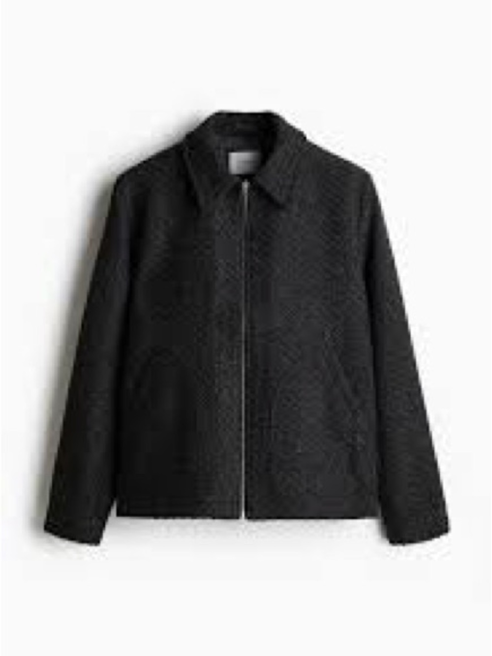 Old Navy Black Quilted Zip Front Women's Jean Jacket